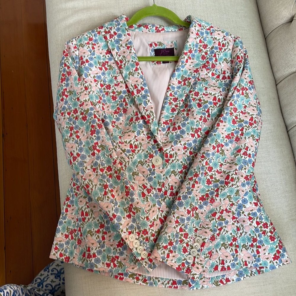 J.Crew Liberty print jacket, worn once!